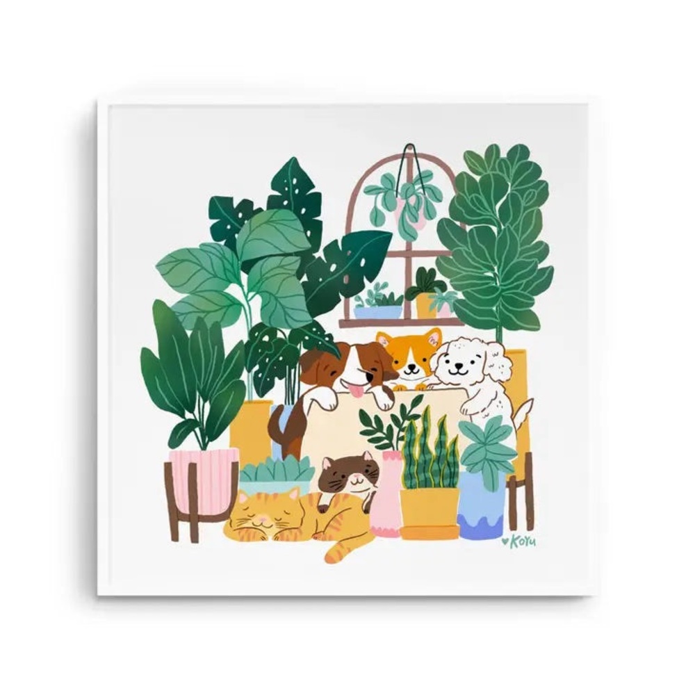 CLEARANCE “Pets & Plants” Art Print